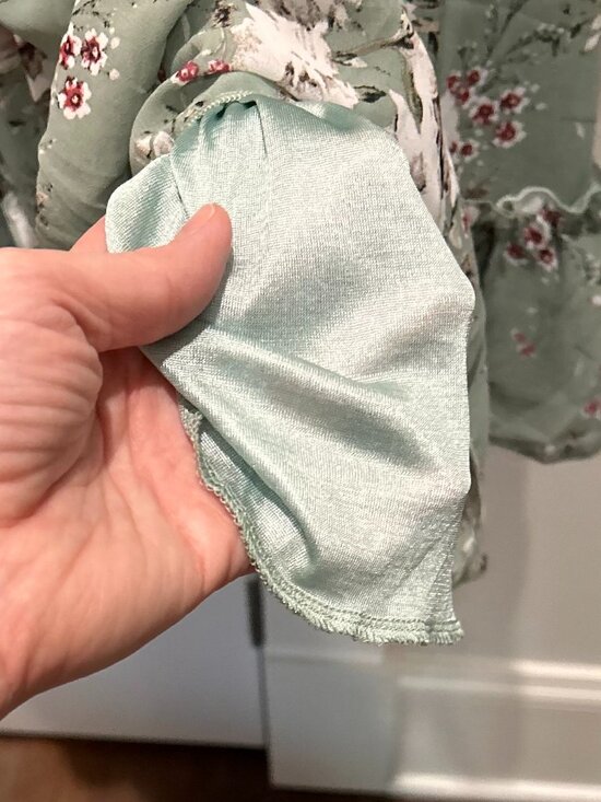 Prettywear Sage Green Floral Dress - Picture 10 of 12